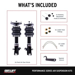 Subaru WRX STI Air Suspension Kit - Front - Air Lift - Performance Front Kits - `15-`21